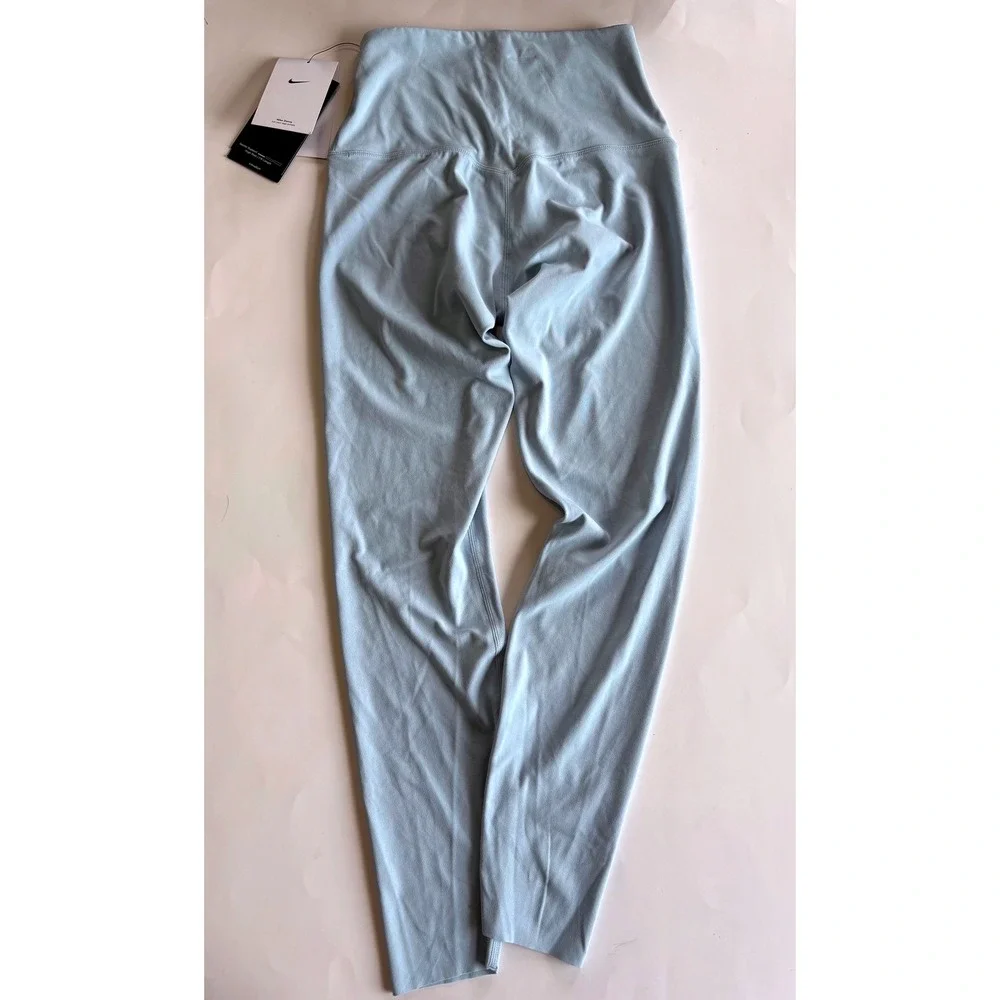 Nike Women's XS Zenvy Leggings Light Blue High Rise 7/8 Length Dri-Fit NEW‎
